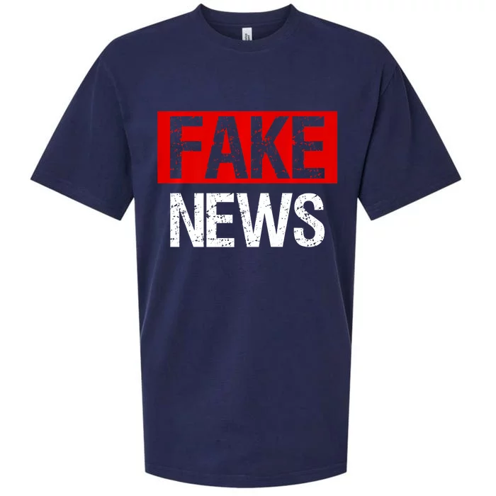 Fake News Costume Anti Fake News Sueded Cloud Jersey T-Shirt