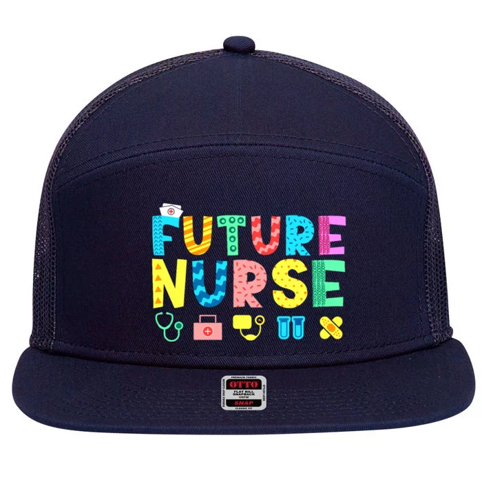 Future NurseS Career 7 Panel Mesh Trucker Snapback Hat