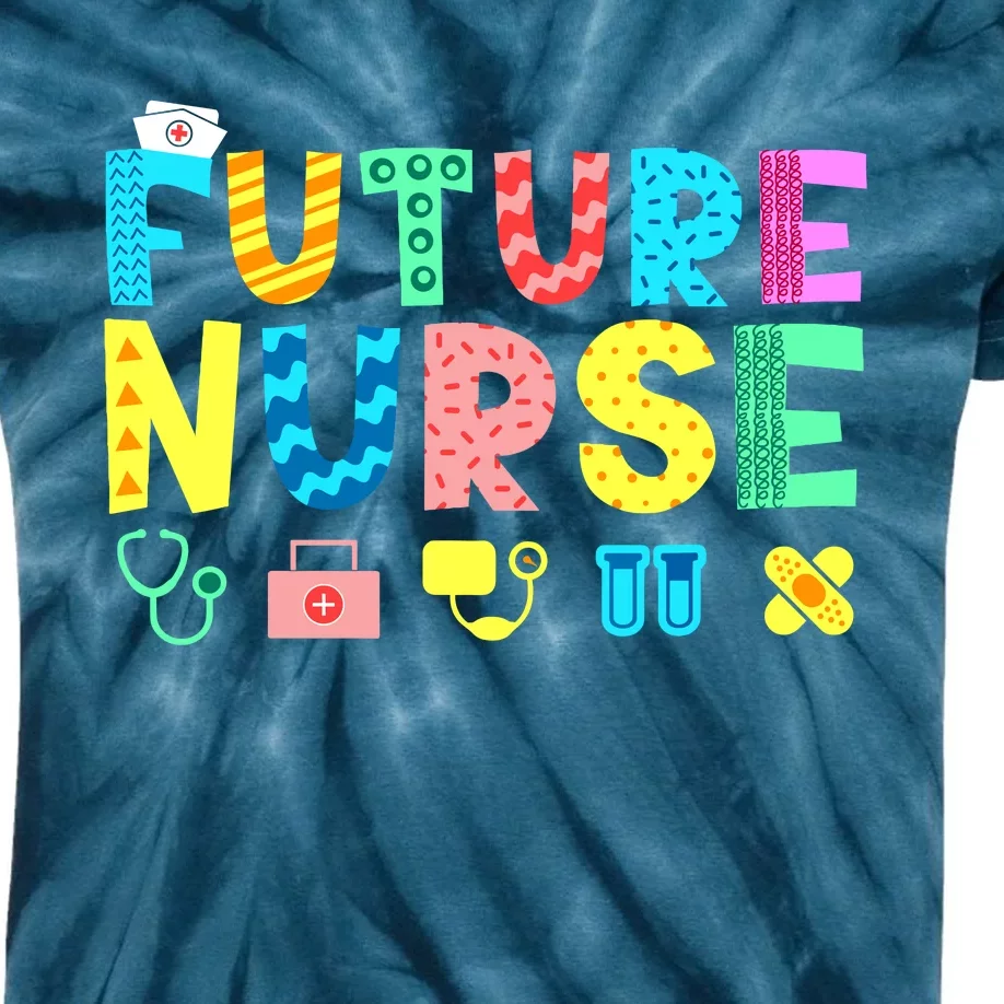 Future NurseS Career Kids Tie-Dye T-Shirt