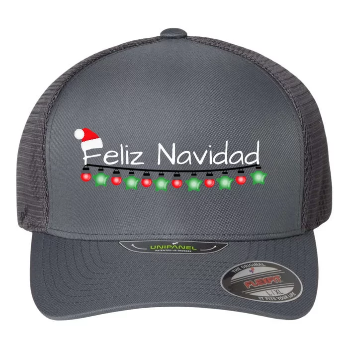 Feliz Navidad Christmas Flexfit Unipanel Trucker Cap