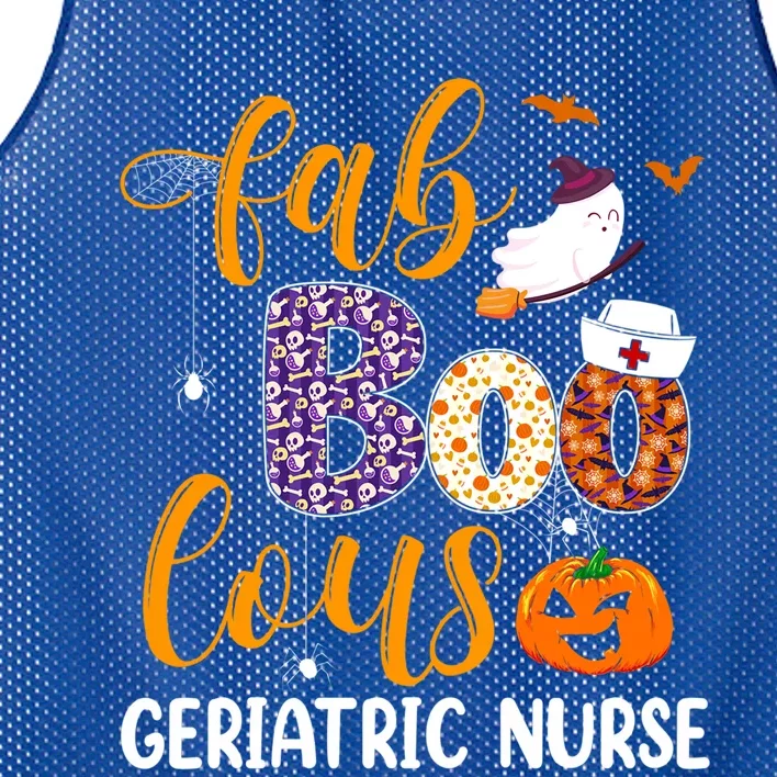 Fabulous Nurse Costume Faboolous Geriatric Nurse Boo Crew Gift Mesh Reversible Basketball Jersey Tank