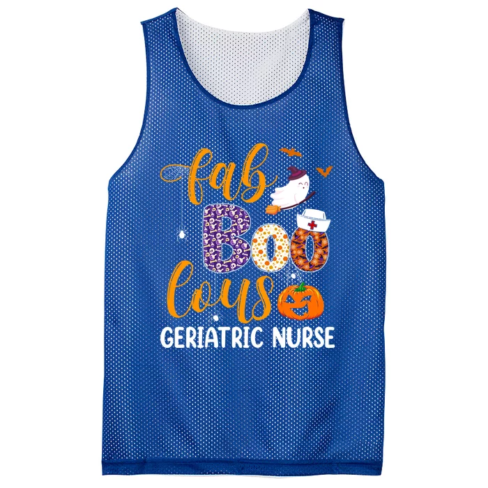 Fabulous Nurse Costume Faboolous Geriatric Nurse Boo Crew Gift Mesh Reversible Basketball Jersey Tank