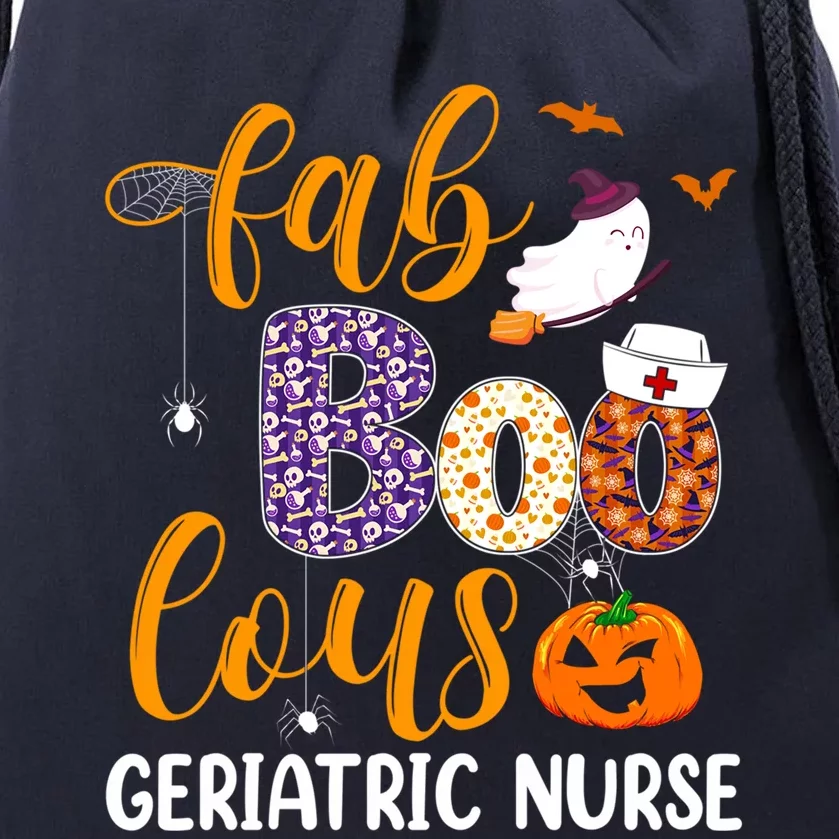 Fabulous Nurse Costume Faboolous Geriatric Nurse Boo Crew Gift Drawstring Bag