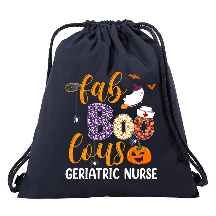 Fabulous Nurse Costume Faboolous Geriatric Nurse Boo Crew Gift Drawstring Bag