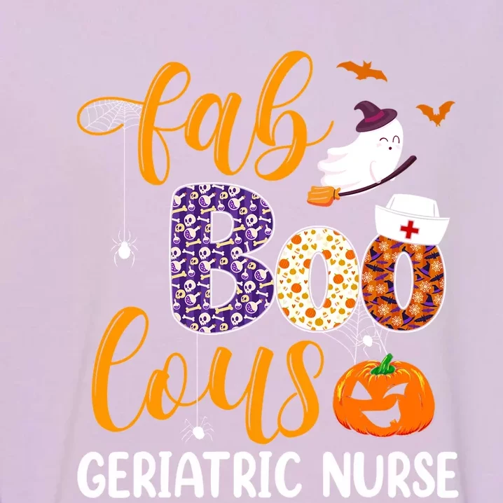 Fabulous Nurse Costume Faboolous Geriatric Nurse Boo Crew Gift Garment-Dyed Sweatshirt