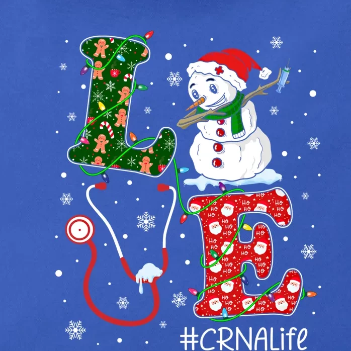 Funny Nurse Christmas Santa Reindeer Love Crna Nurse Life Cute Gift Zip Tote Bag