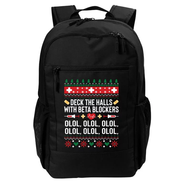 Funny Nurse Christmas Shirts Ugly Xmas Gift Daily Commute Backpack