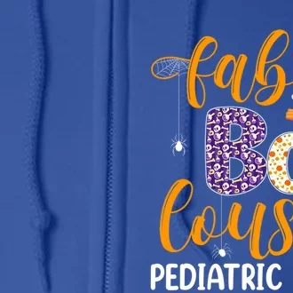 Fabulous Nurse Costume Faboolous Pediatric Nurse Boo Crew Great Gift Full Zip Hoodie