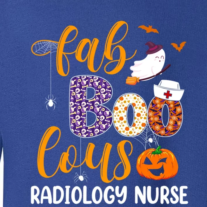 Fabulous Nurse Costume Faboolous Radiology Nurse Boo Crew Gift Toddler Sweatshirt