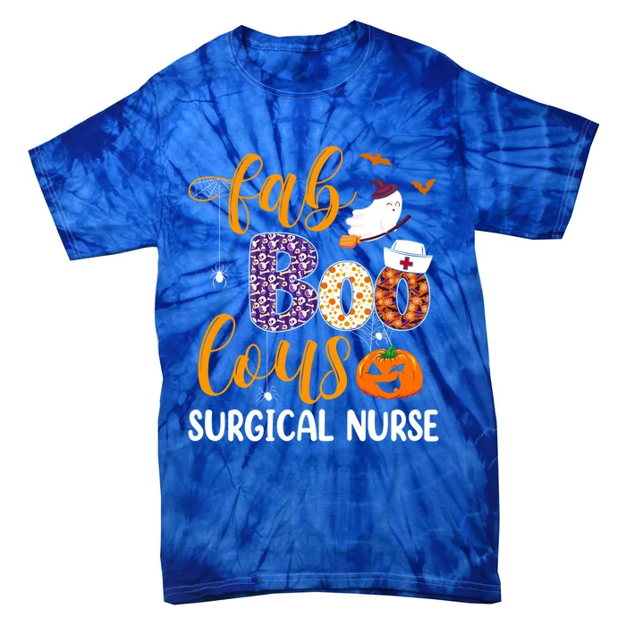 Fabulous Nurse Costume Faboolous Surgical Nurse Boo Crew Gift Tie-Dye T-Shirt