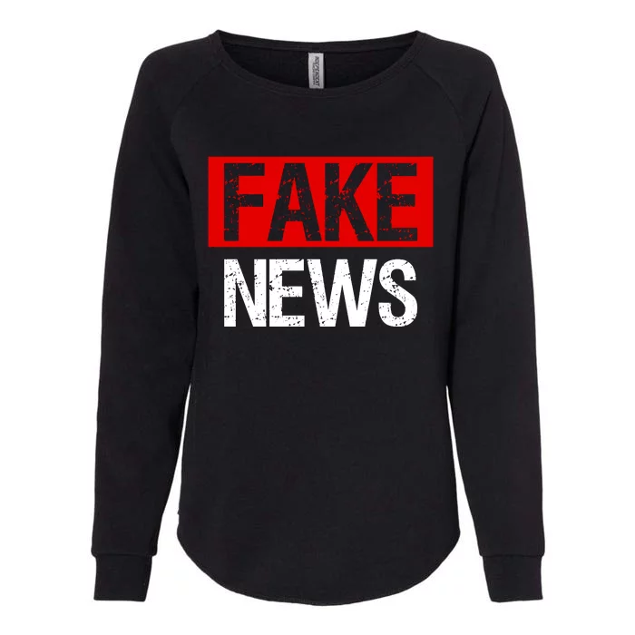 Fake News Costume Womens California Wash Sweatshirt