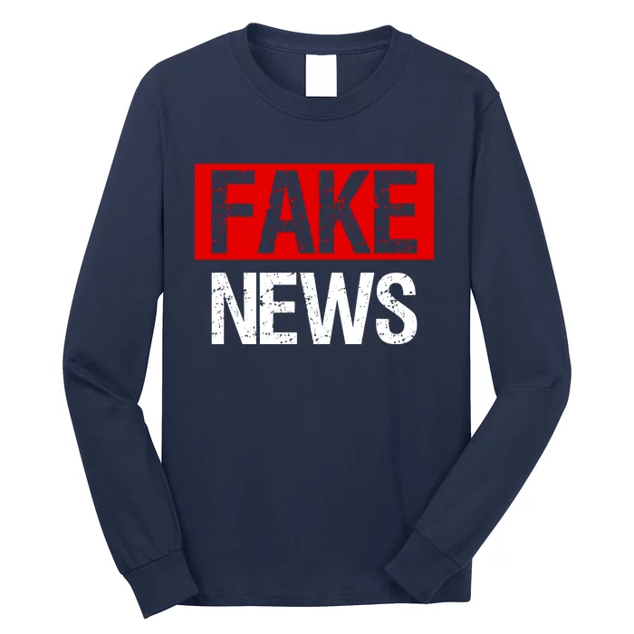 Fake News Costume Long Sleeve Shirt