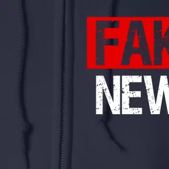 Fake News Costume Full Zip Hoodie