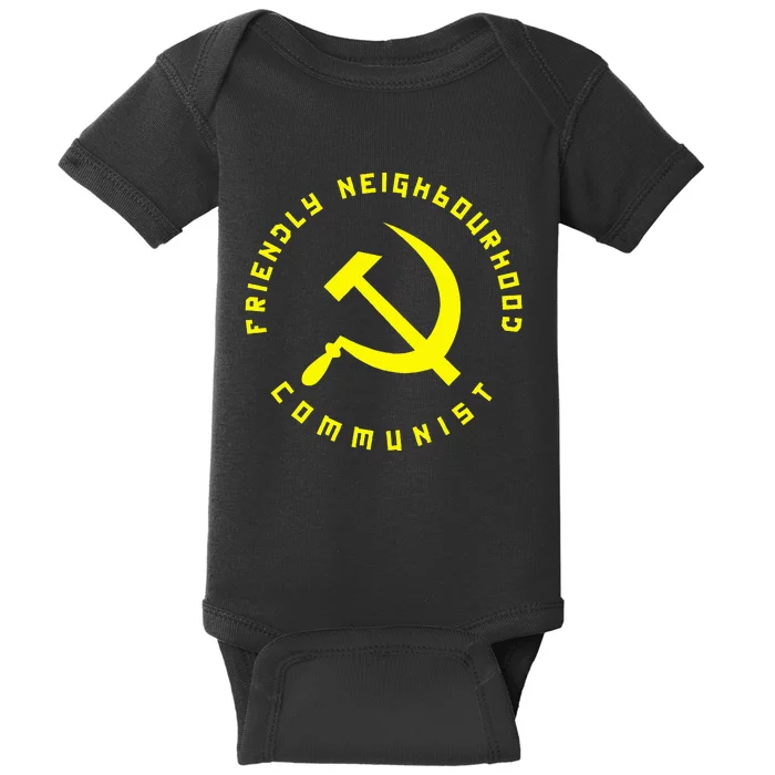 Friendly Neighbourhood Communist Funny Communism Baby Bodysuit