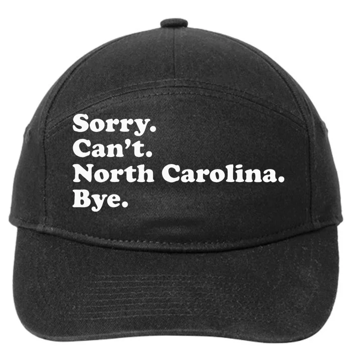 Funny North Carolina 7-Panel Snapback Hat