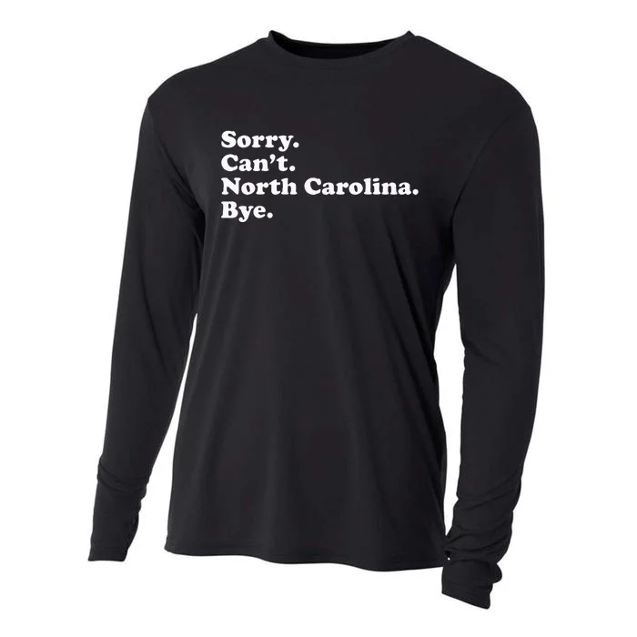 Funny North Carolina Cooling Performance Long Sleeve Crew