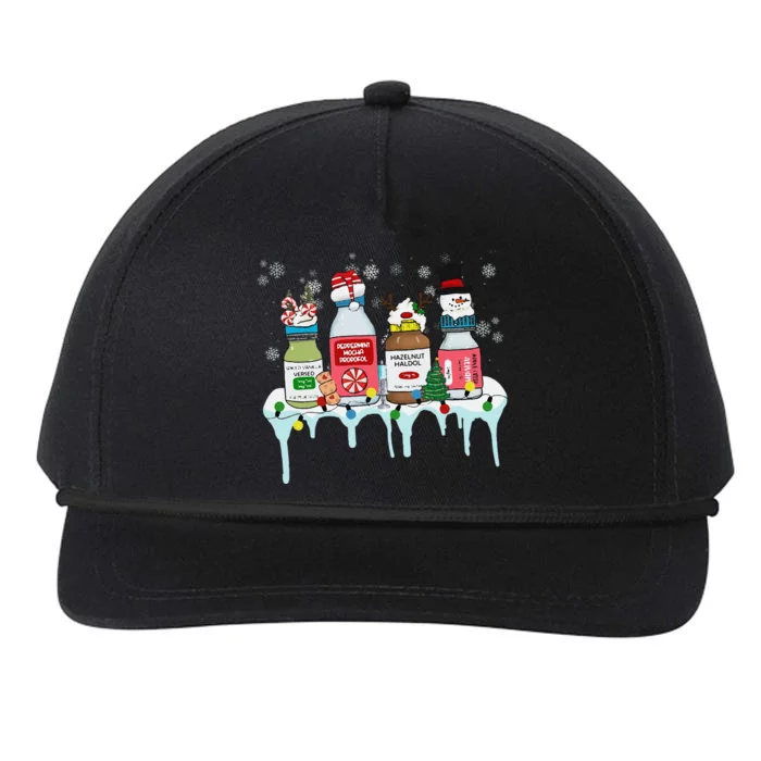 Funny Nurse Christmas Nicu Christmas Doctor Er Nurse Xmas Snapback Five-Panel Rope Hat