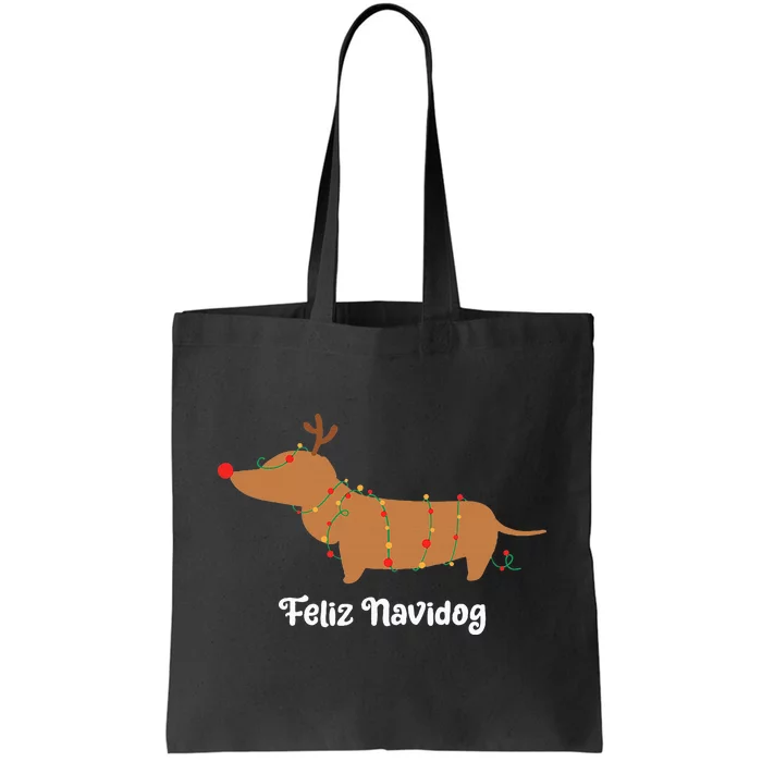 Feliz Navidog Christmas Tote Bag