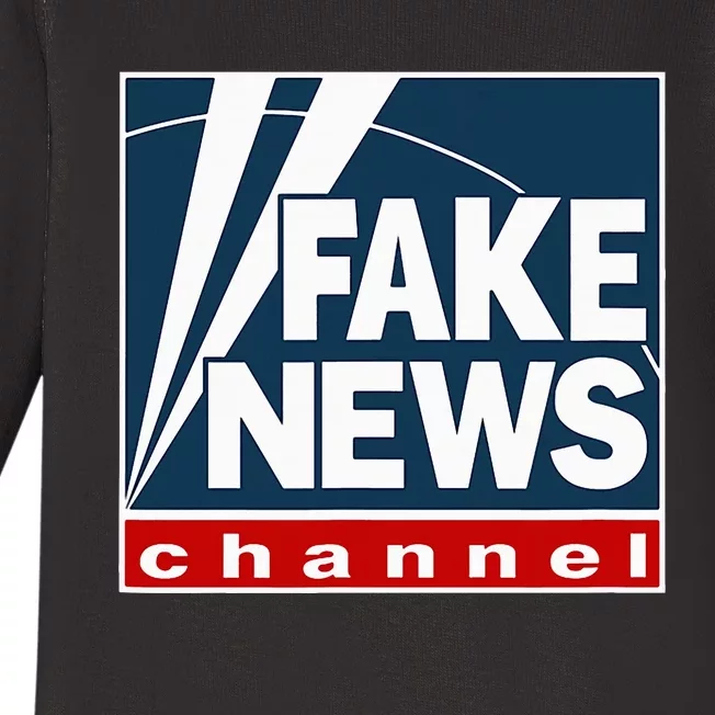 Fake News Channel Baby Long Sleeve Bodysuit