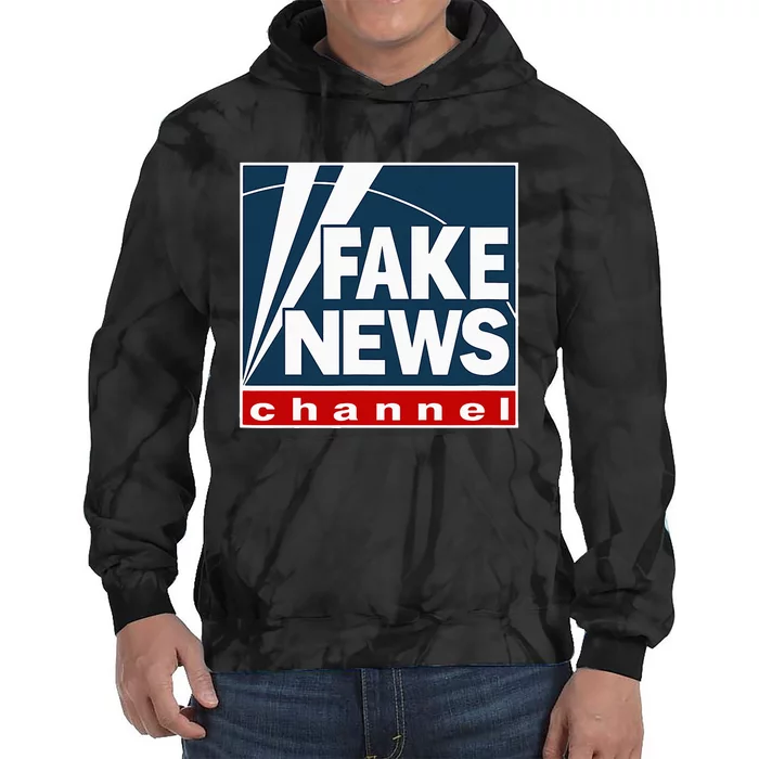 Fake News Channel Tie Dye Hoodie