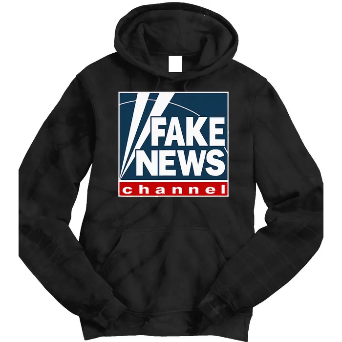 Fake News Channel Tie Dye Hoodie