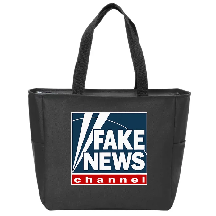 Fake News Channel Zip Tote Bag