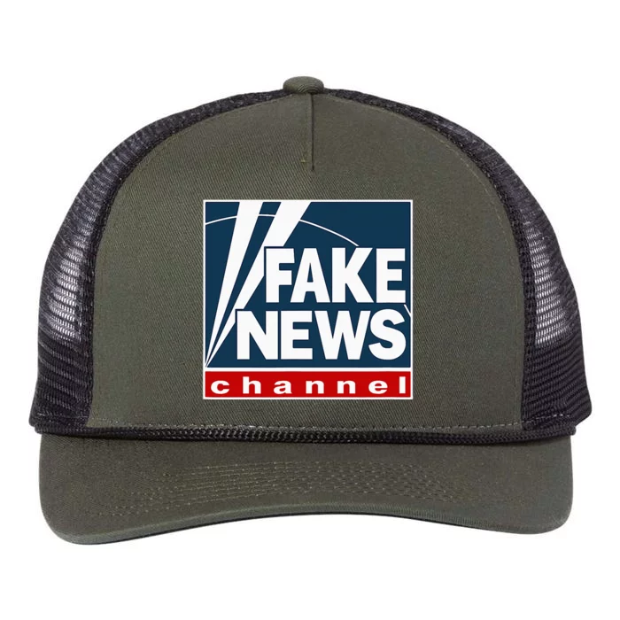 Fake News Channel Retro Rope Trucker Hat Cap