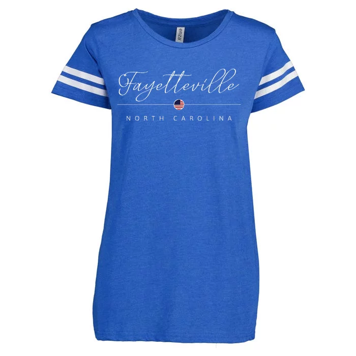 Fayetteville North Carolina Nc On Fayetteville Enza Ladies Jersey Football T-Shirt