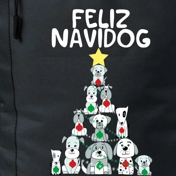 Feliz Navidog Christmas Dog Funny Cute Xmas Tree Daily Commute Backpack