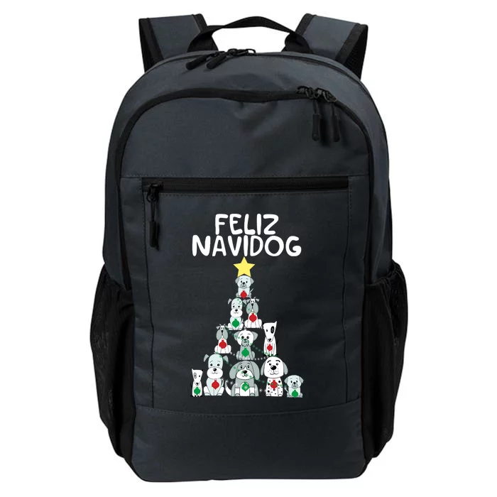 Feliz Navidog Christmas Dog Funny Cute Xmas Tree Daily Commute Backpack