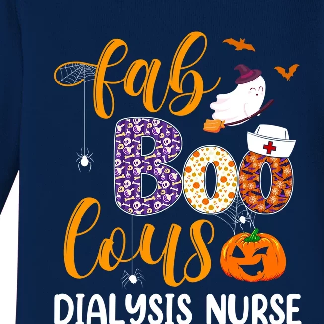 Fabulous Nurse Costume Faboolous Dialysis Nurse Boo Crew Gift Baby Long Sleeve Bodysuit