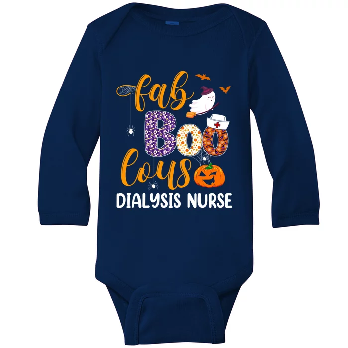 Fabulous Nurse Costume Faboolous Dialysis Nurse Boo Crew Gift Baby Long Sleeve Bodysuit