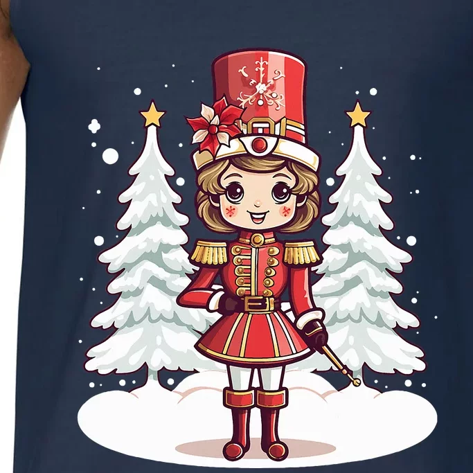 Female Nutcracker Christmas Themed Xmas Comfort Colors® Tank Top