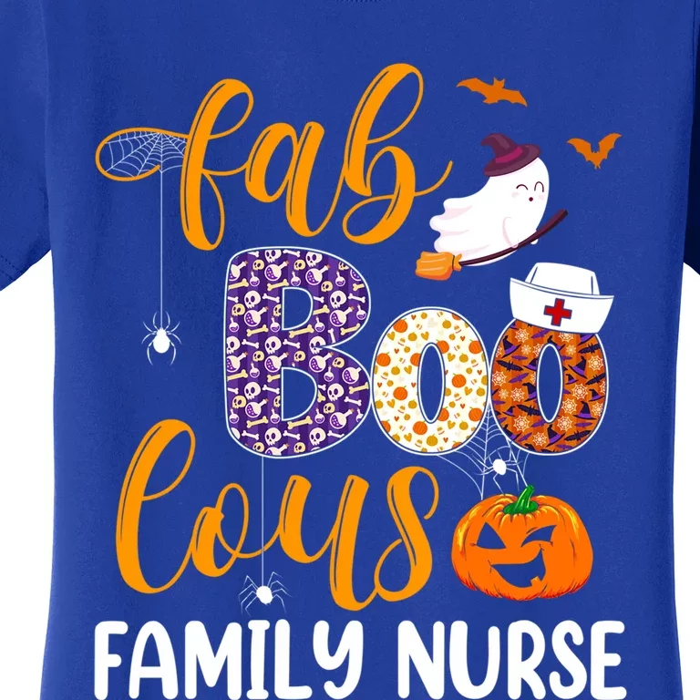 Fabulous Nurse Costume Faboolous Family Nurse Boo Crew Cute Gift Women's T-Shirt