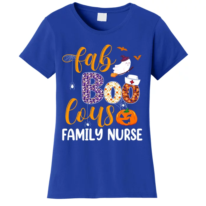 Fabulous Nurse Costume Faboolous Family Nurse Boo Crew Cute Gift Women's T-Shirt