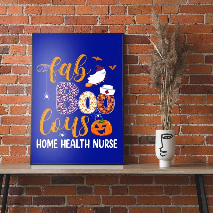 Fabulous Nurse Costume Faboolous Home Health Nurse Boo Crew Cute Gift Poster