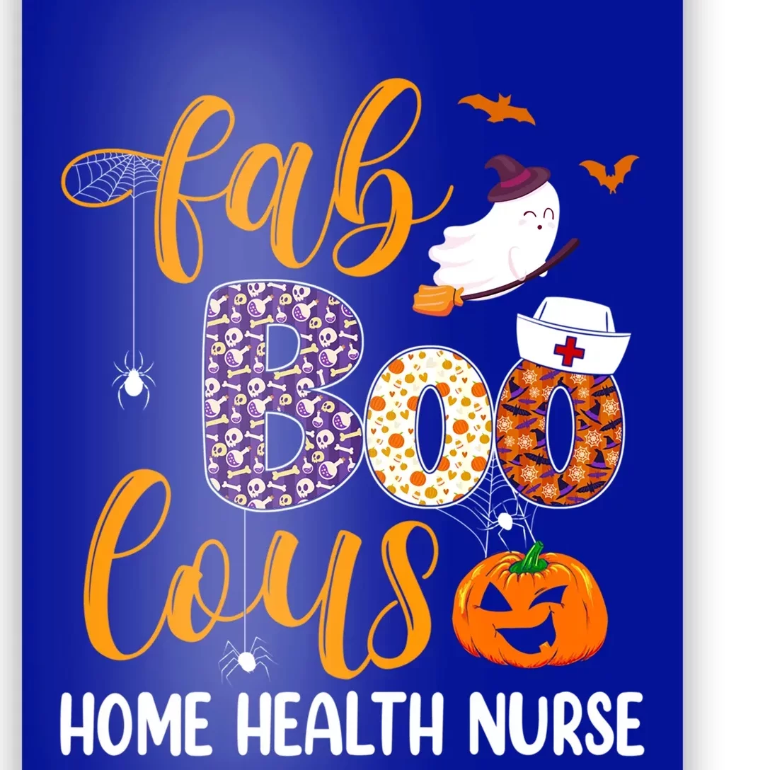 Fabulous Nurse Costume Faboolous Home Health Nurse Boo Crew Cute Gift Poster