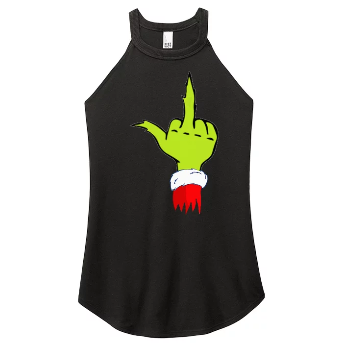 Funny & Naughty Christmas Top Adult Humor Anti Christmas Women’s Perfect Tri Rocker Tank