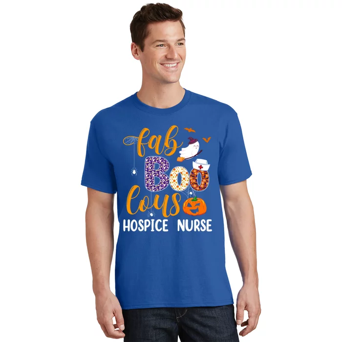 Fabulous Nurse Costume Faboolous Hospice Nurse Boo Crew Gift T-Shirt