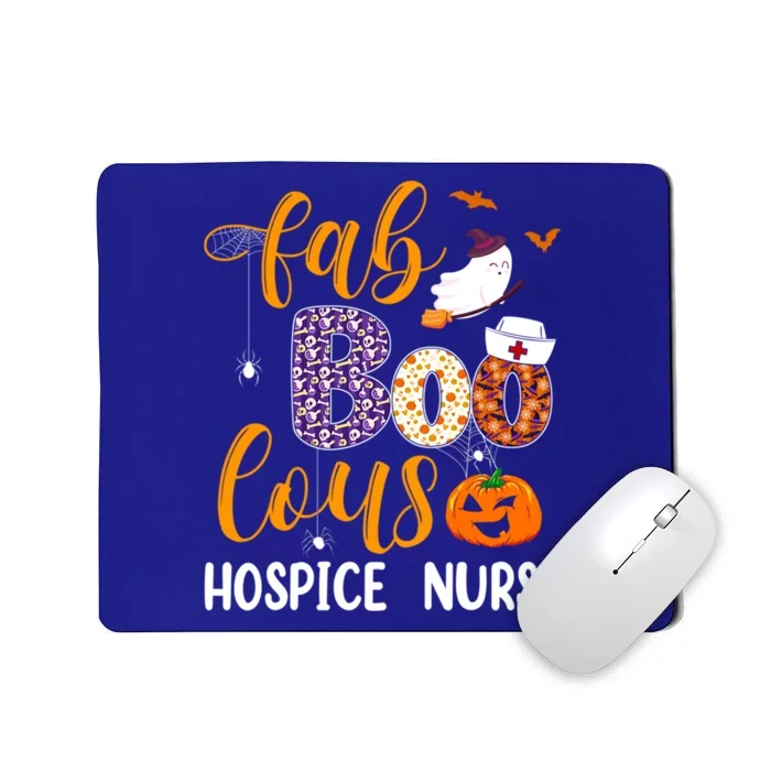 Fabulous Nurse Costume Faboolous Hospice Nurse Boo Crew Gift Mousepad