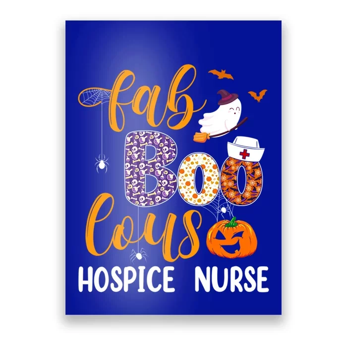 Fabulous Nurse Costume Faboolous Hospice Nurse Boo Crew Gift Poster