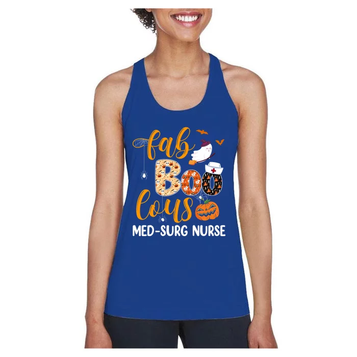 Fabulous Nurse Costume Faboolous Med Surg Nurse Halloween Cute Gift Women's Racerback Tank