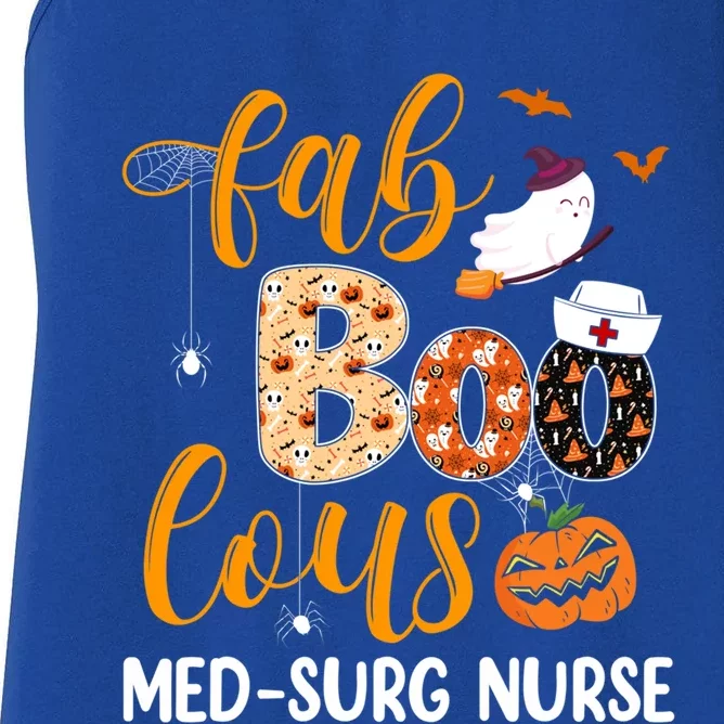 Fabulous Nurse Costume Faboolous Med Surg Nurse Halloween Cute Gift Women's Racerback Tank