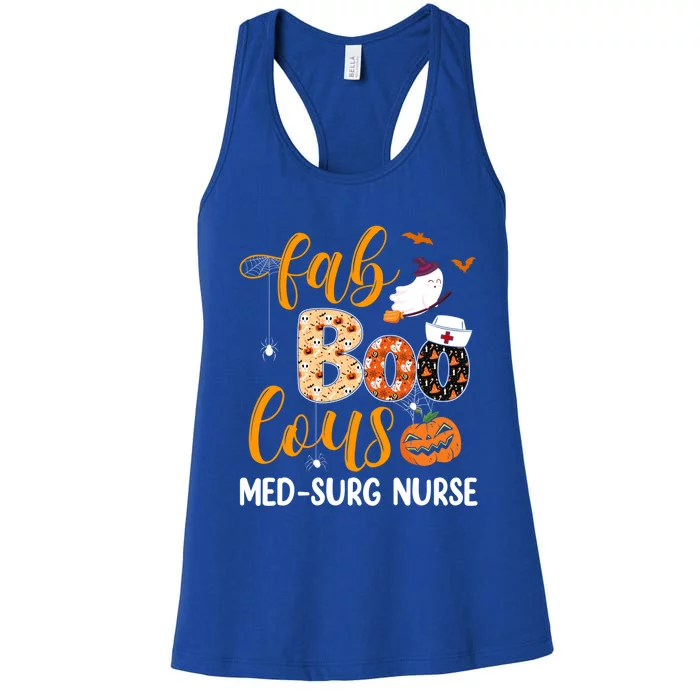 Fabulous Nurse Costume Faboolous Med Surg Nurse Halloween Cute Gift Women's Racerback Tank