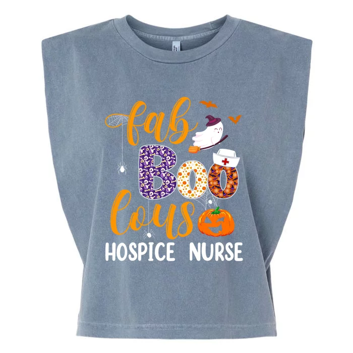 Fabulous Nurse Costume Faboolous Hospice Nurse Boo Crew Gift Garment-Dyed Women's Muscle Tee