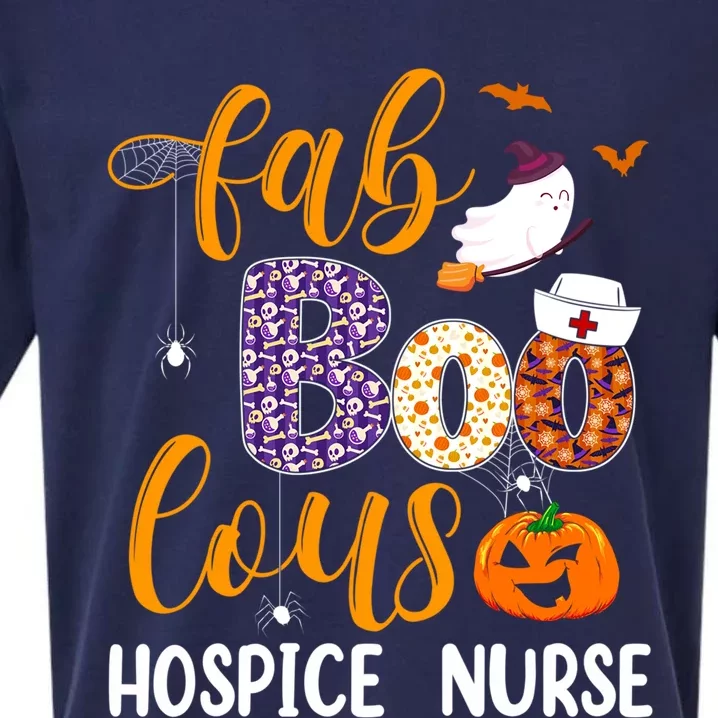 Fabulous Nurse Costume Faboolous Hospice Nurse Boo Crew Gift Sueded Cloud Jersey T-Shirt