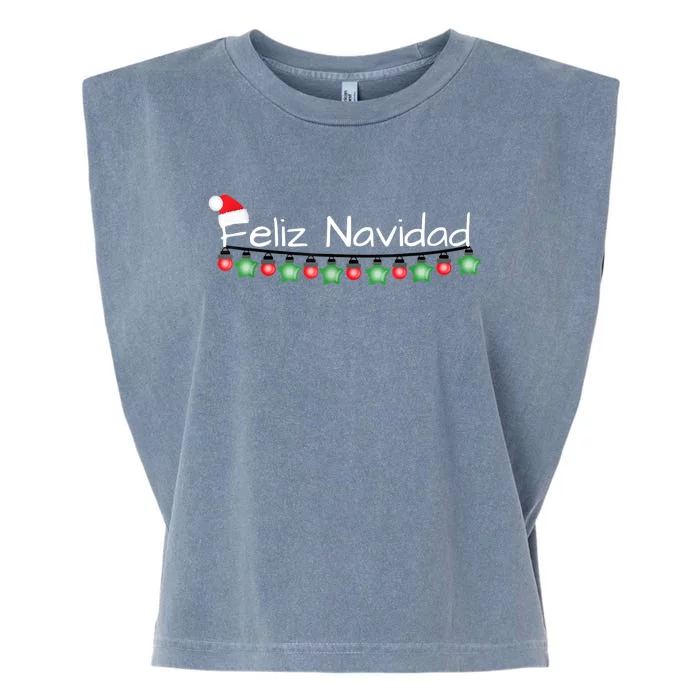 Feliz Navidad Christmas TShirt Garment-Dyed Women's Muscle Tee