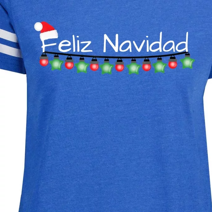 Feliz Navidad Christmas TShirt Enza Ladies Jersey Football T-Shirt