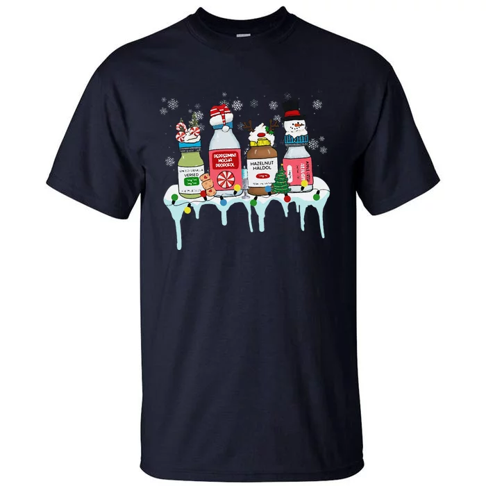 Funny Nurse Christmas Nicu Christmas Doctor Er Nurse Xmas Tall T-Shirt