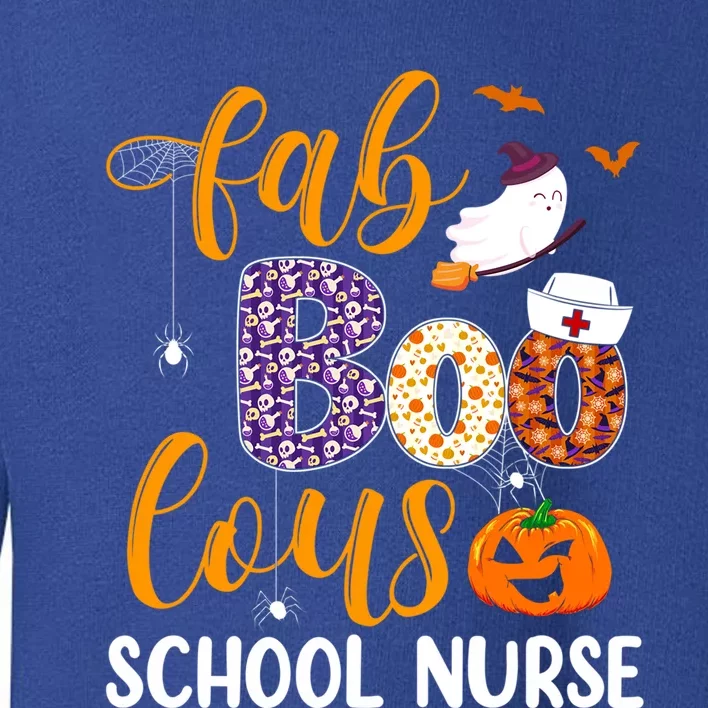 Fabulous Nurse Costume Faboolous School Nurse Boo Crew Gift Toddler Sweatshirt